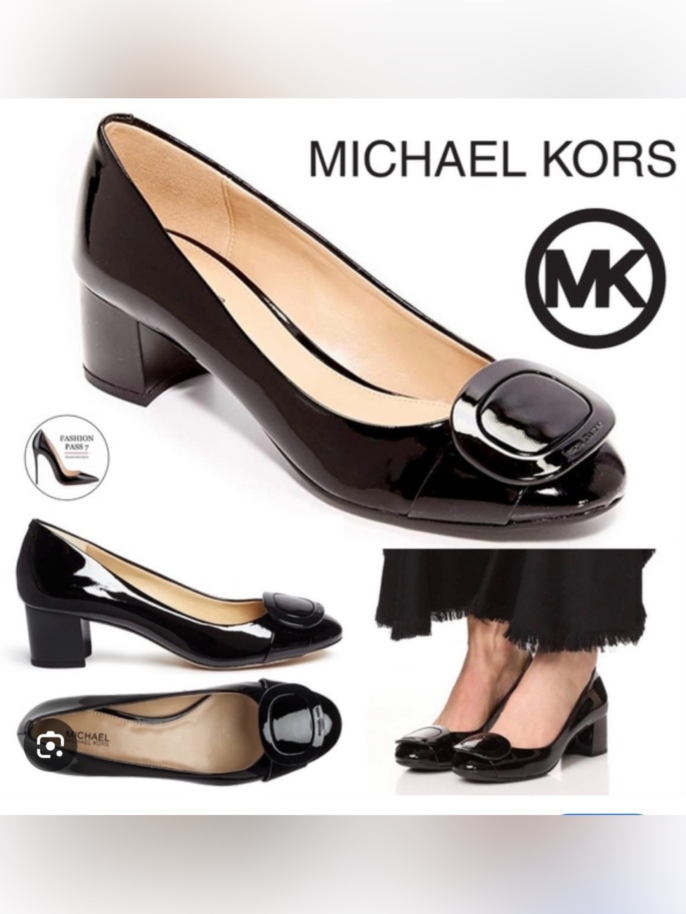 Michael Kors Pauline Black Patent Shoes 7